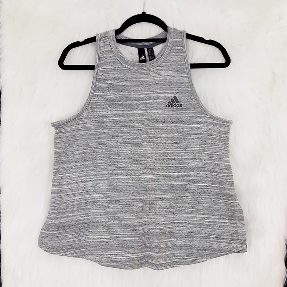 adidas Tops - Adidas Grey Sleeveles Sports Tank Size M